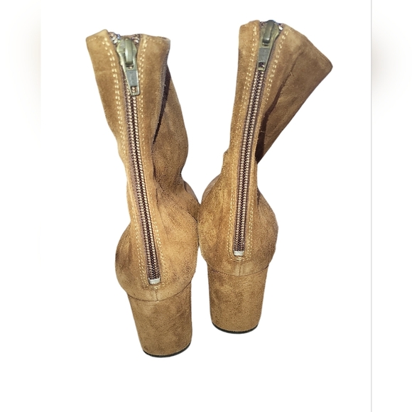 Free People Cecile ankle boots brown/camel sz EU 40 US 9 suede - Picture 8 of 11